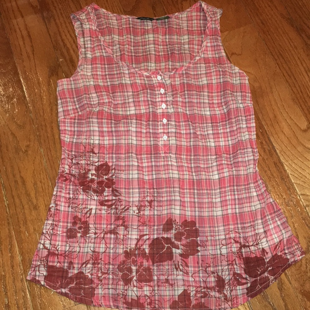Eddie Bauer plaid tank